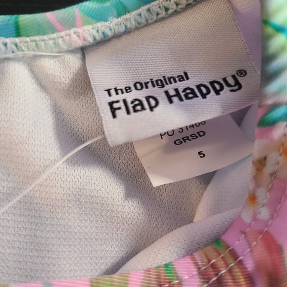 Flap Happy Girls Swimsuit Long Sleeve UPF 50 Charlie Rash Guard Pink SZ 5 NWT - Picture 7 of 8